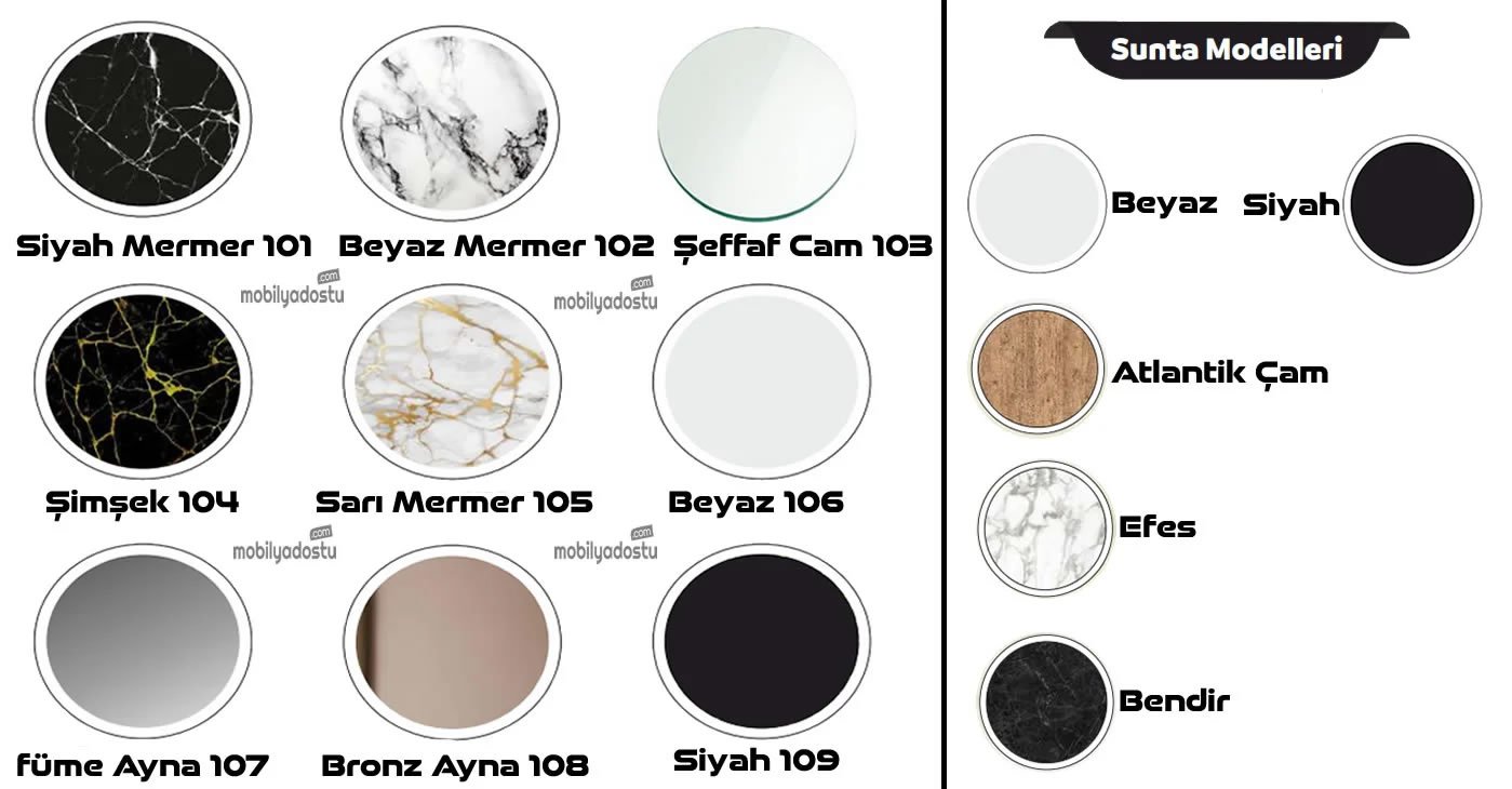 Piyano Dresuarlı Ayna + Puf