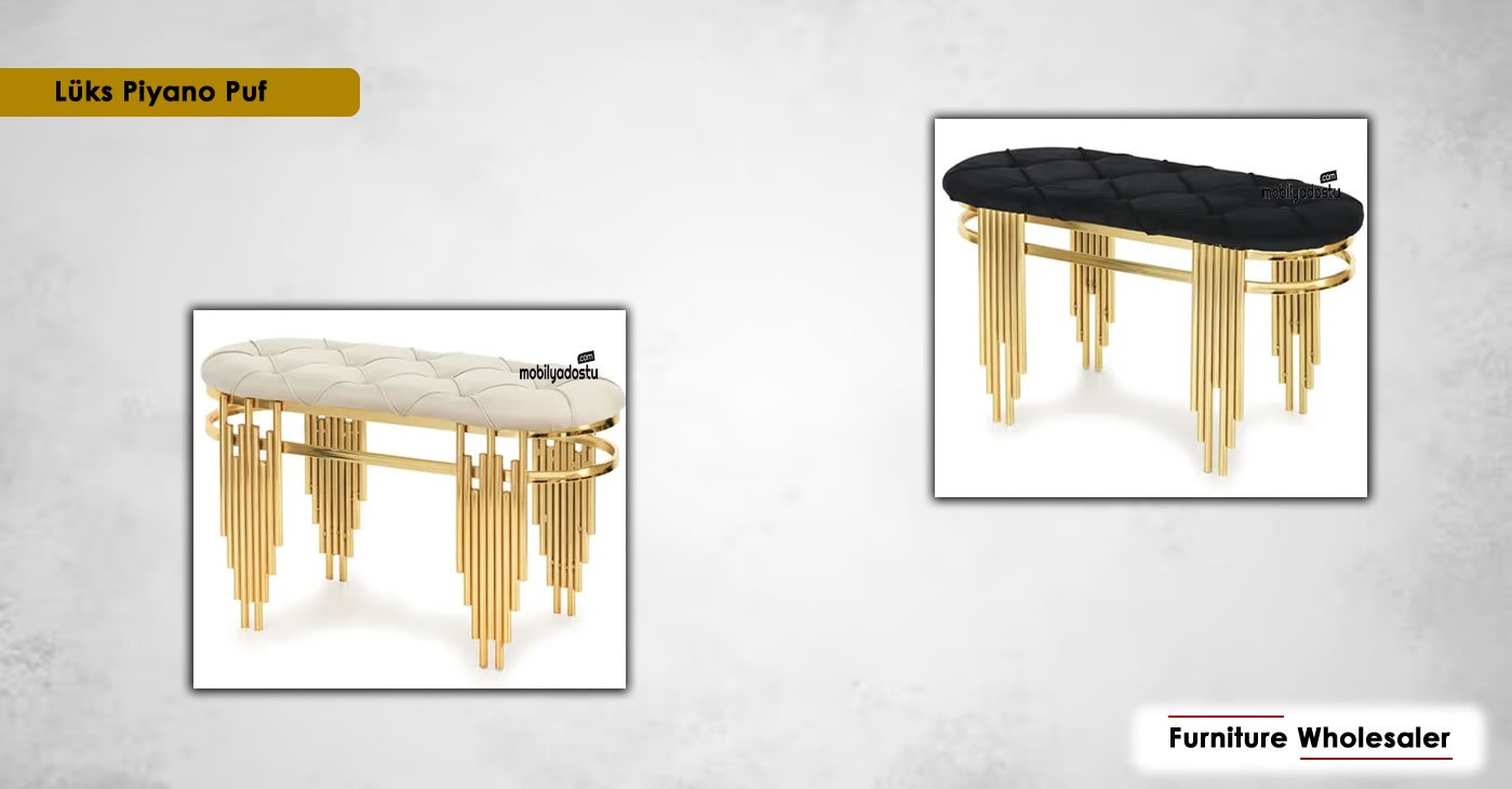 Lüks Piyano Puf Modeli