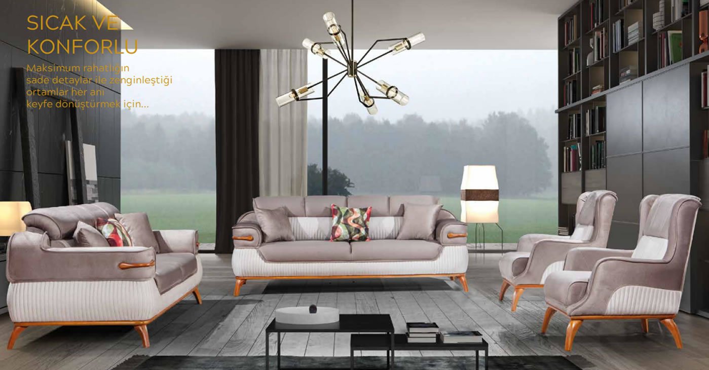 Simge Sofa Set
