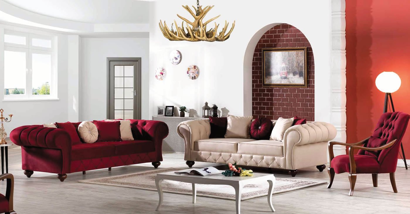 Luxury Chester Sofa Set