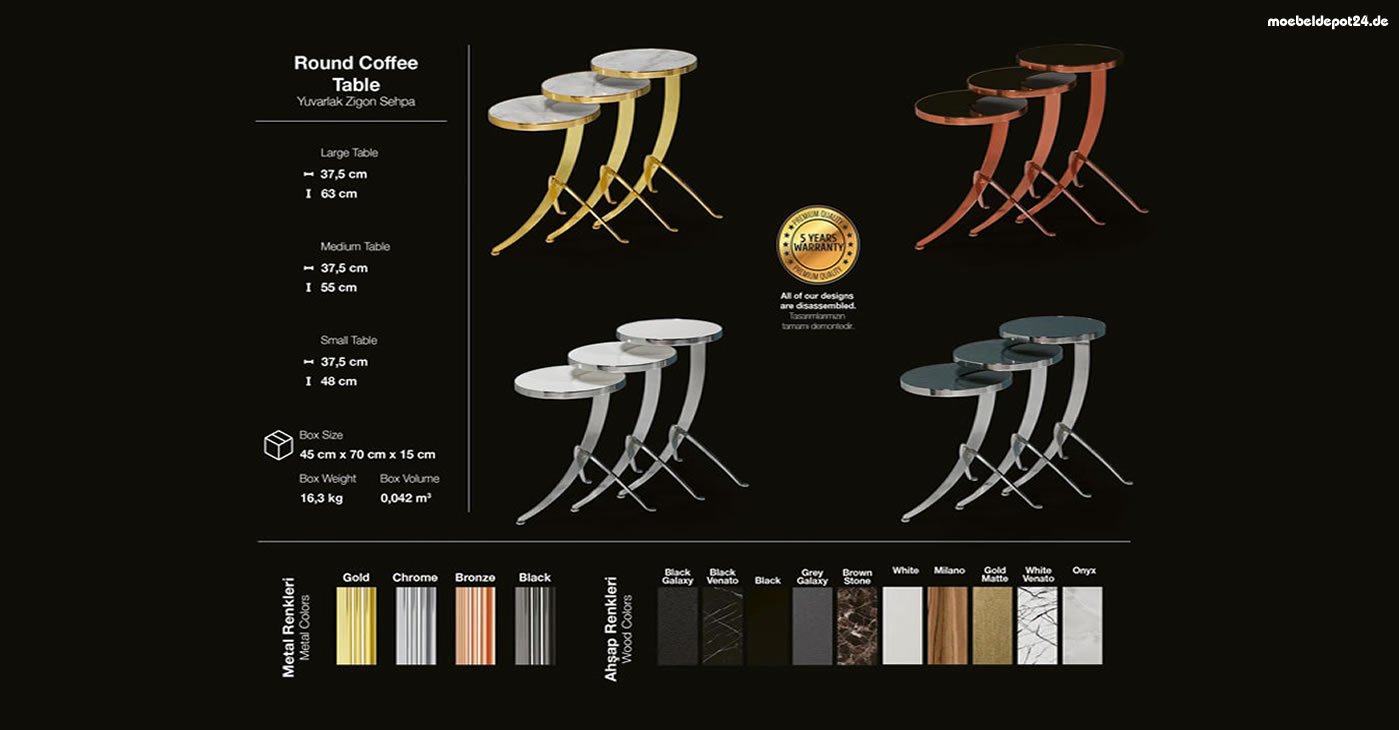 Sword Round Coffee Table