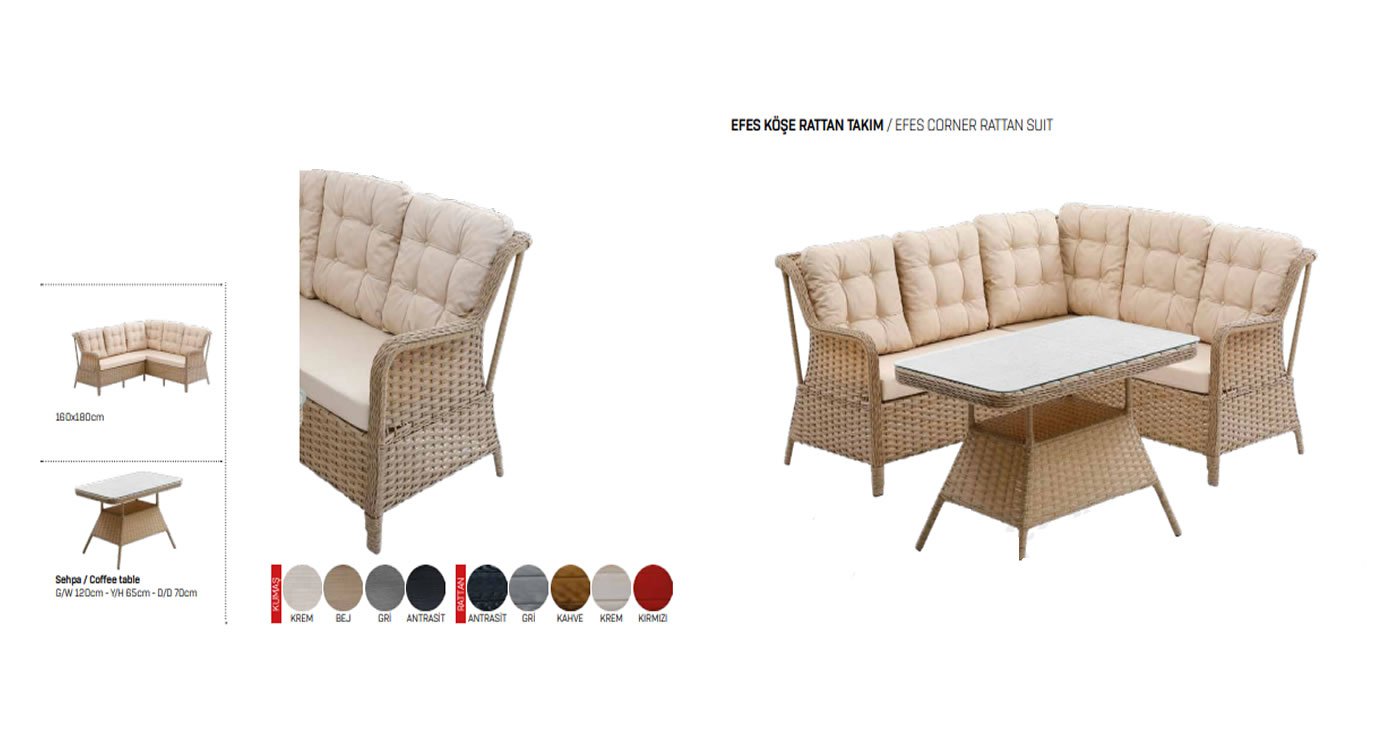 Rattan Garden Corner Set